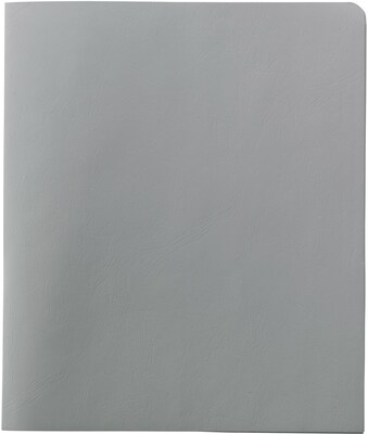 Smead Leatherette 2 Pocket Portfolios, Letter, White, 25/Box