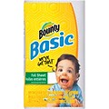 Bounty Basic Full Sheet Kitchen Rolls Paper Towel, 1-Ply, 44 Sheets/Roll, 30 Rolls/Carton (92976)