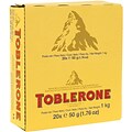 Toblerone Chocolate Bar, 1.76 oz. Bars, 20 Bars/Box