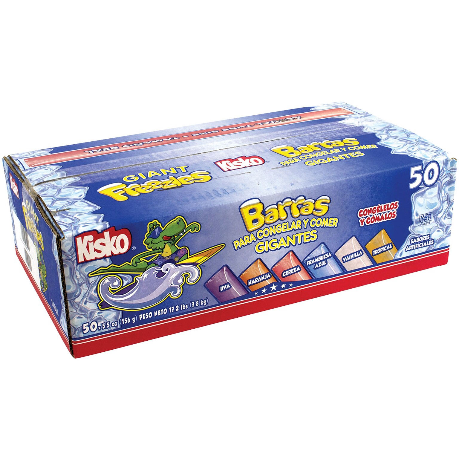 Kisko Fruit Ice Pops, 5.5 oz., 50/Count (209-00477)