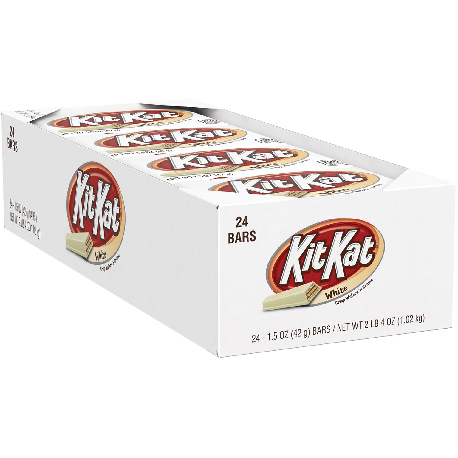 Kit Kat White Crème Milk Chocolate Candy Bar, 1.5 oz., 24 (246-00182)