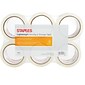 Staples® Lightweight Moving and Storage Packing Tape, 1.88" x 54.6 yds, Clear, 6/Pack (ST-A22-6)