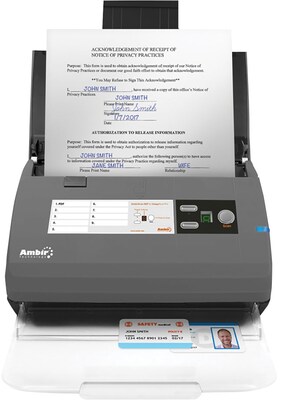 Ambir ImageScan Pro 830ix Document and Card Scanner