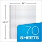 Oxford 1-Subject Notebooks, 8" x 10.5", Wide Ruled, 70 Sheets, Each (65000)
