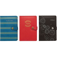 Debossed Leather Journal, 6 x 8.5, Assorted Colors, 256 Pages (MJ16A-69)