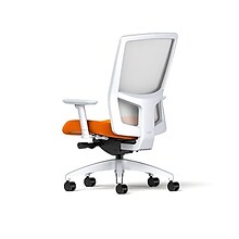 Union & Scale Workplace2.0™ Fabric Task Chair, Apricot, Integrated Lumbar, 2D Arms, Synchro
