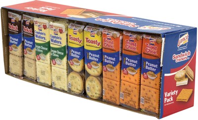 Lance Sandwich Crackers Variety Pack, 36 Count (220-00400)