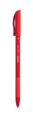 TRU RED™ Ballpoint Gripped Pen, Medium Point, 1.0mm, Red, Dozen (52866)