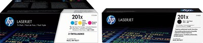 HP 201X Black/Cyan/Yellow/Magenta Original LaserJet Toner, Multi-pack (4 pack)