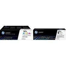 HP 201X Black/Cyan/Yellow/Magenta Original LaserJet Toner, Multi-pack (4 pack)