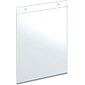 Azar® 10" x 8" Vertical Wall Mount Acrylic Sign Holder, Clear, 10/Pack