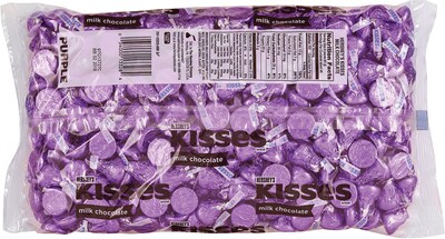 KISSES Milk Chocolates, Purple, 66.7 Ounces (246-00243)