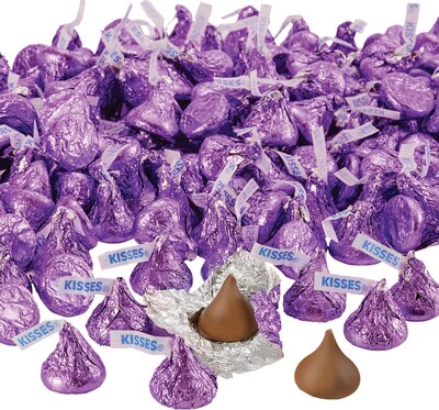KISSES Milk Chocolates, Purple, 66.7 Ounces (246-00243)