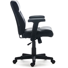 Quill Brand® Traymore Luxura Managers Chair, Black