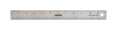 Staples 12 Imperial/Metric Scales Ruler (51887)