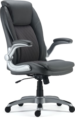 Quill Brand® Sorina Bonded Leather Chair, Grey (53253)
