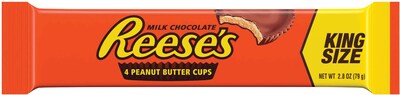 Reese's King Size Peanut Butter Cups, 2.8 oz., 24/Box (HEC48000)