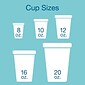 JAM Paper® Plastic Party Cups, 12 oz, Blue, 20 Glasses/Pack (2255520701)
