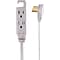 Quill Brand® 15 Extension Cord, 3-Outlet, Gray (ST22130-CC)