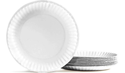 Perk™ Economy Paper Plates, 9", White, 100/Pack (PK56516)
