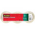 Scotch® Premium Thickness Moving & Storage Packaging Tape, 1.88 in x 60 yds., 3 Rolls, (3631-54-3)