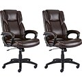 Buy 1 Get 1 FREE Quill Brand® Kelburne Luxura Upholstery Office Chair with Arms, Brown