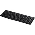 Logitech K270 USB Wireless Keyboard, Black (920-003051)