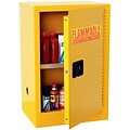 Sandusky 35H Safety Cabinets For Flammable Materials with 12-Gallon Capacity, Yellow (SC12F)