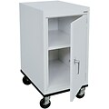 Sandusky Elite 36H Transport Work Height Storage Cabinet with 2 Shelves, Dove Gray (TA11182430-05)