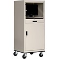 Edsal® 59.5 Mobile Security Computer Cabinet, Putty (CSC6900-PU)