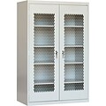 Sandusky Stationary 72H Metal Front Cabinet with 5 Shelves, Dove Gray (EA4M462472-05)