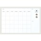 U Brands Magnetic Dry Erase Calendar Whiteboard, 30" x 20", White Decor Frame (2075U00-01)