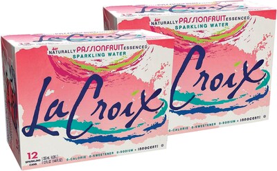 LaCroix Passion Fruit Sparkling Water, 12 oz., 24/Carton (NAV40105)