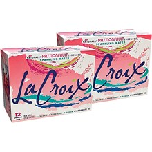 LaCroix Passion Fruit Sparkling Water, 12 oz., 24/Carton (NAV40105)