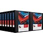 Staples® Heavy Duty 1-1/2" 3 Ring View Binder with D-Rings, Black, 12/Pack (24674CT)