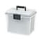 IRIS WeatherPro Portable File Box, Letter Size, Clear (110351)