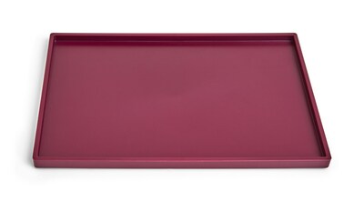 TRU RED™ Slim Stackable Plastic Tray, Purple (TR55267)
