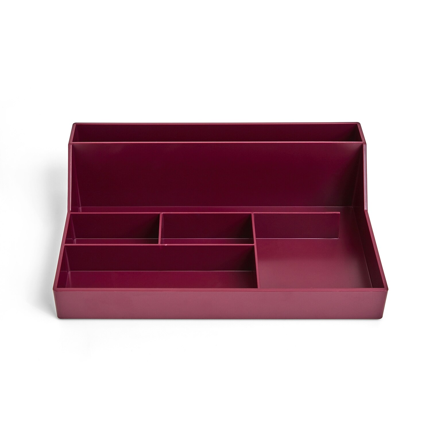 TRU RED™ 6-Compartment Plastic Desktop Organizer, Purple (TR55262)