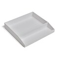 TRU RED™ Divided Stackable Plastic Tray, White (TR55249)