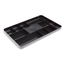 TRU RED™ 13-Compartment Plastic Drawer Organizer, Black (TR55350)