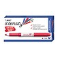 BIC Intensity Dry Erase Markers, Fine Tip, Red, 12/Pack (GDE11RED)