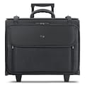 Solo New York Midtown Collection Morgan Laptop Rolling Briefcase, Black Polyester (B151-4)