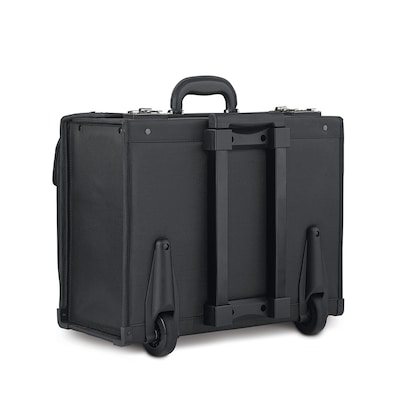 Solo New York Classic Laptop Rolling Briefcase, Black Polyester (PV78-4)