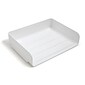 TRU RED™ Side Load Stackable Plastic Letter Tray, White, 6/Pack (TR55330)