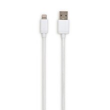 NXT Technologies™ 6 Ft. Braided Lightning to USB Cable, White (NX54353)