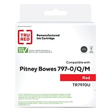 TRU RED™ Remanufactured Red Standard Yield Postage Ink Cartridge Replacement for Pitney Bowes (797-0