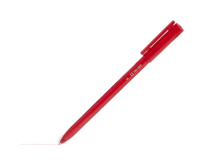 TRU RED™ Ballpoint Pen, Medium Point, 1.0mm, Red, Dozen (TR52859)