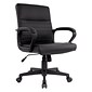 Quill Brand® Tervina Luxura Mid-Back Manager Chair, Black (56904)