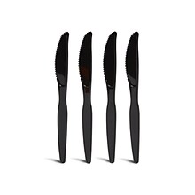 Perk™ Polystyrene Knife, Heavy-Weight, Black, 100/Pack (PK56393)