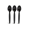 Perk™ Polystyrene Spoon, Heavy-Weight, Black, 100/Pack (PK56395)